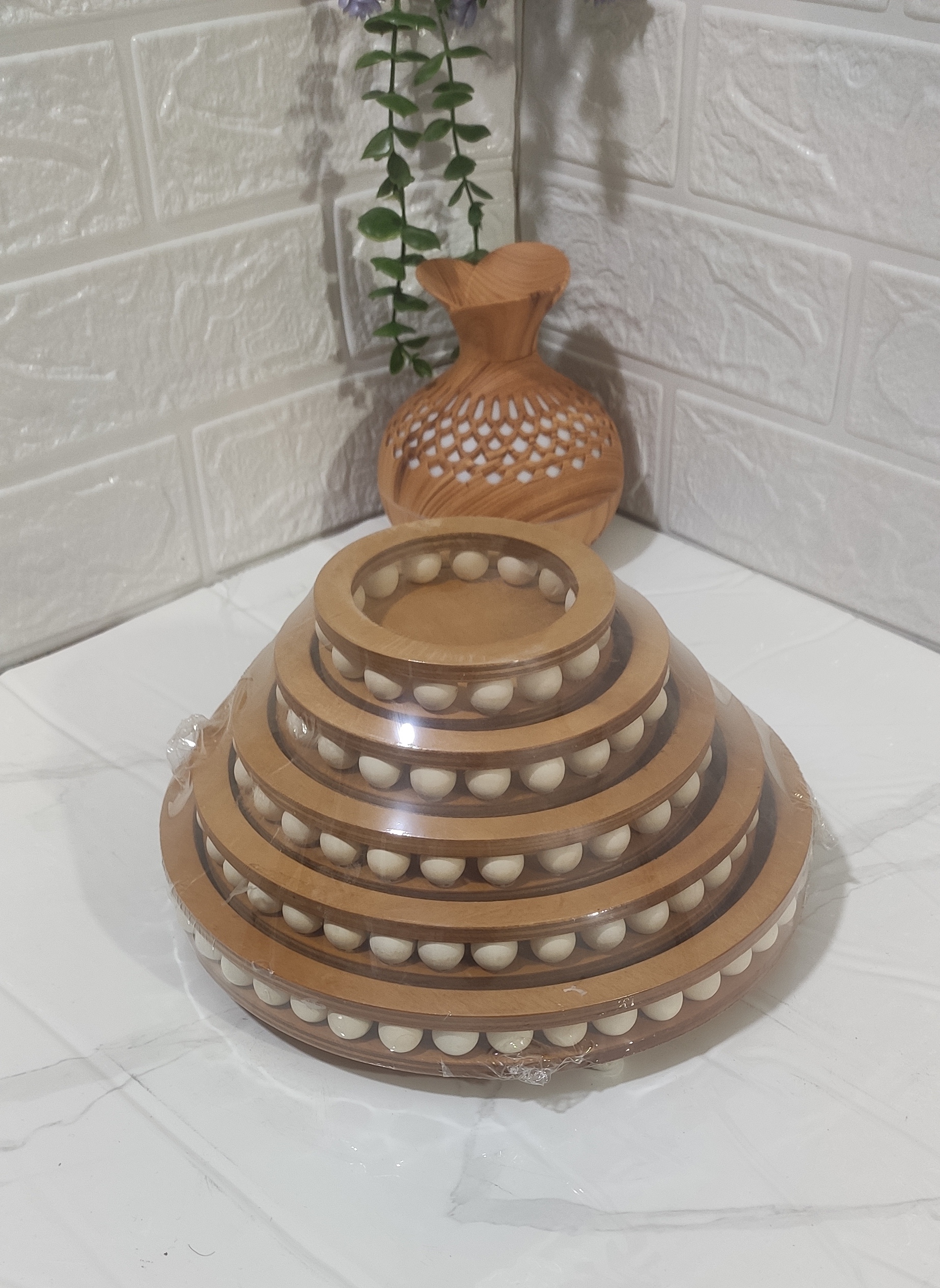 سینی پنج تیکه مرواریدی