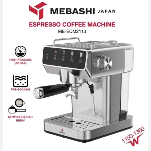 اسپرسو ساز مباشی مدل ME-2113 | خرید اسپرسوساز خانگی از NafasHome