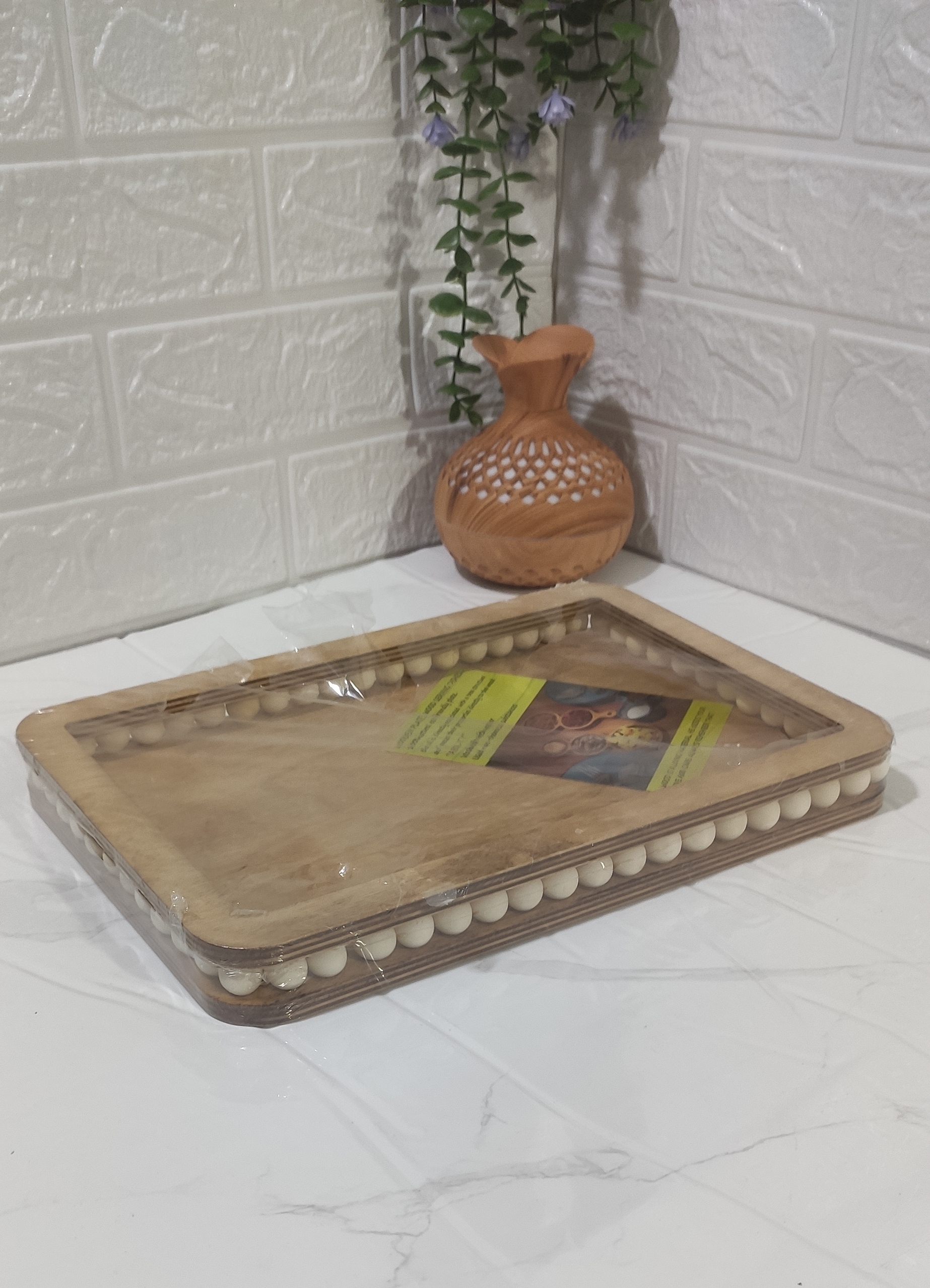 سینی مرواریدی 40 سانتی