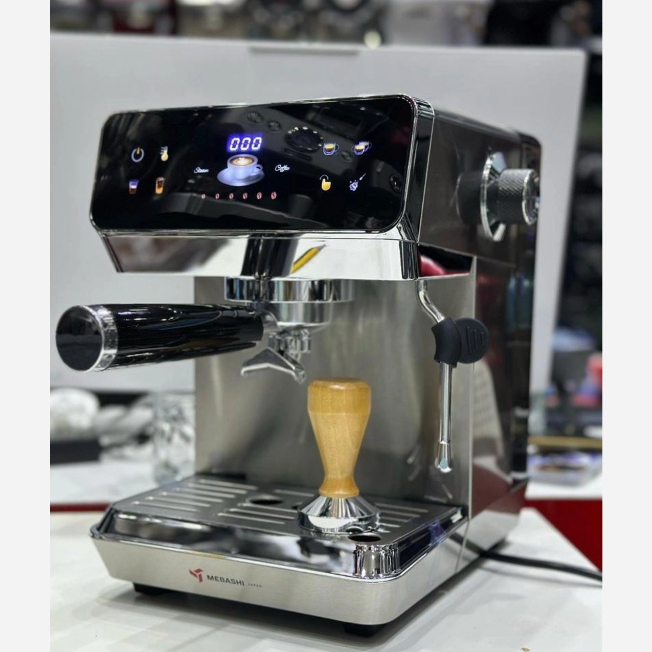 اسپرسوساز مباشی مدل 2119 | دستگاه قهوه‌ساز خانگی با فشار بخار 20 بار و نازل بخار حرفه‌ای | خرید از NafasHome