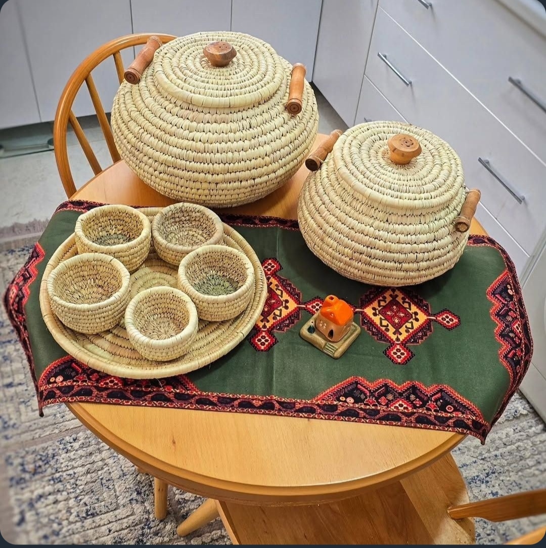 ست جهیزیه سه تیکه حصیری