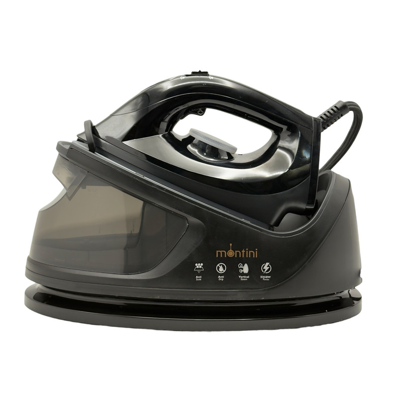 اتو مخزن‌دار مونتینی مدل BURTON ظرفیت 2400 وات | خرید اتو بخار حرفه‌ای از NafasHome