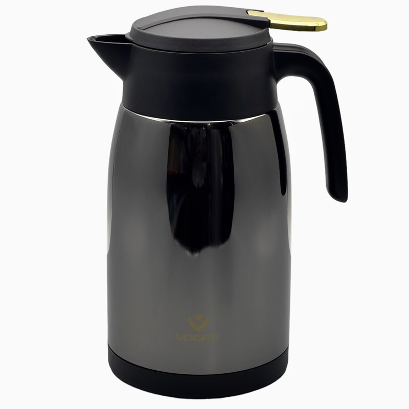 فلاکس وگاتی vogati بدنه استیل با مخزن شیشه‌ای صورتی 1 لیتر