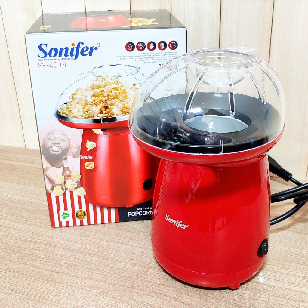 پاپ کورن ساز سونیفر مدل SF4014 بدون روغن | خرید پاپ‌کورن‌ساز سالم و باکیفیت از NafasHome