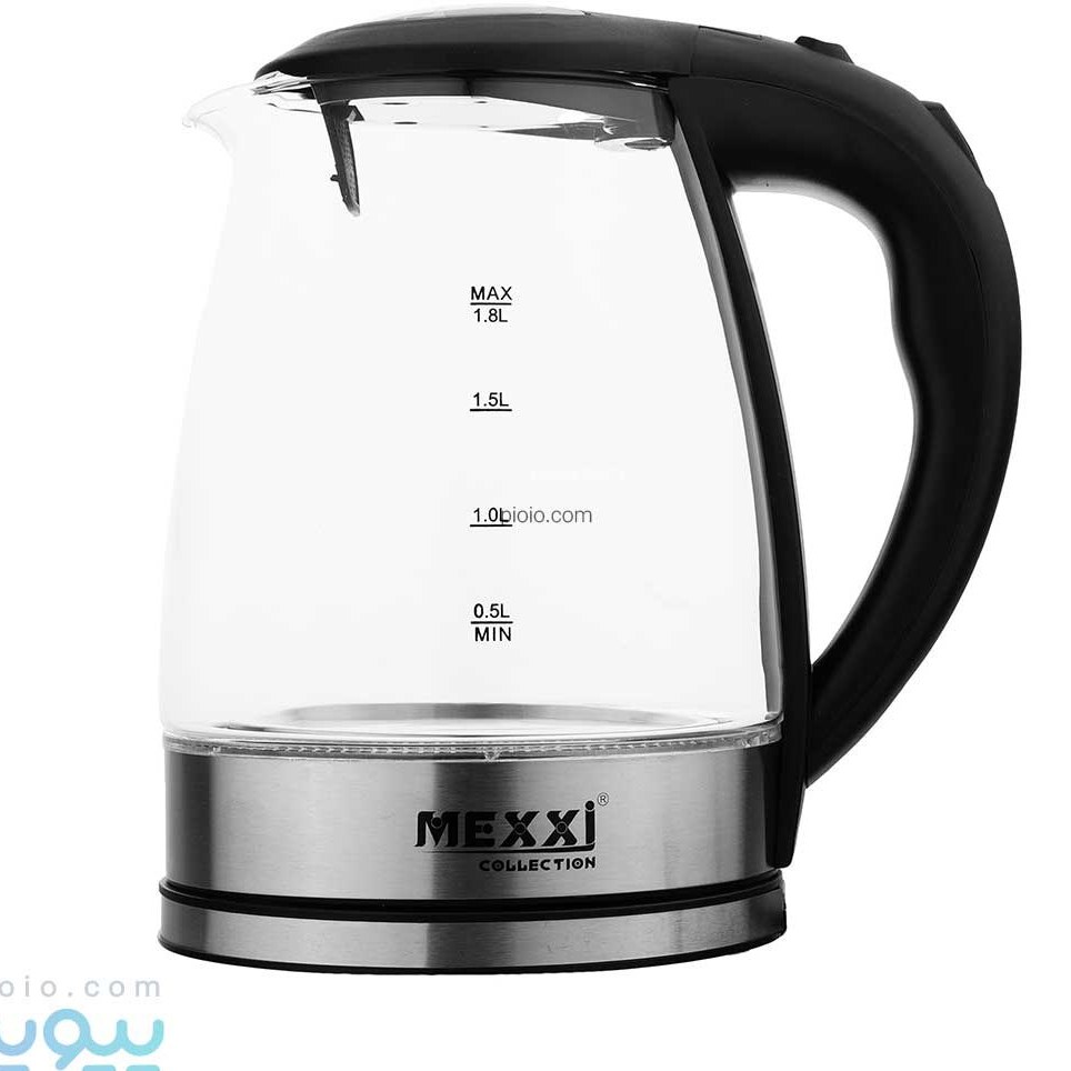 کتری برقی مکسی مدل MEX-KET-2 با کف استیل و چراغ LED